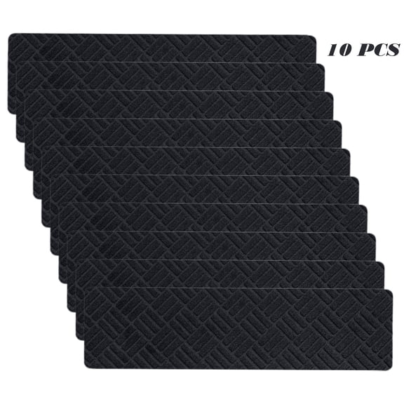 10PCS Large Size No Slip Carpet Stair Treads Non Slippery Rug Slip Resistive Indoor Runner for Kids Elders and Pet with Reusable Adhesive Easy To Clean