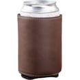 thumbnail image 1 of 10PCS Leather Can Cooler : Slim Beer Can Cooler Insulated, Reusable Drink Sleeves for Iced Drinks,Beer Cooler for Cans (Deep Brown), 1 of 10