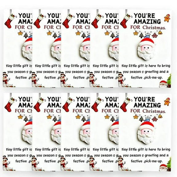 10PCS Little Pocket Hug Christma Gift Cards,Christmas Series Holiday Cards with Greeting Card,Happy Holidays Souvenir Token Emotional Appreciation Gifts for Coworker Employee Family Friends