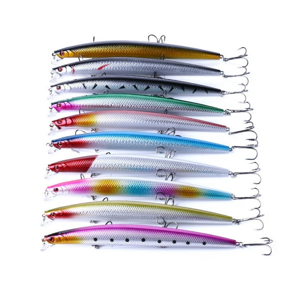 10PCS Lot Big Minnow Fishing Lure Trolling Bait 18cm/26g Crankbait Tackle Bass