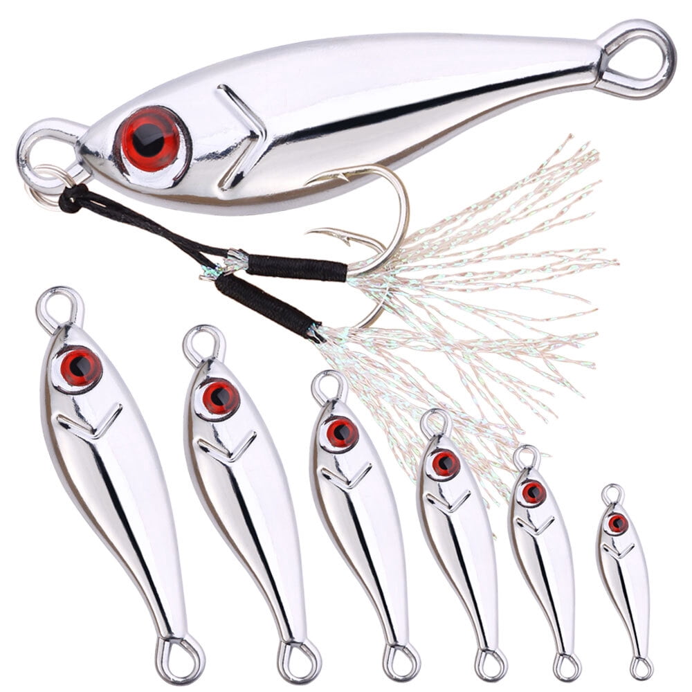 10PCS Lot Metal Lead Jigs Fishing Lures Jigging Bait Bass Hooks Saltwater Jig