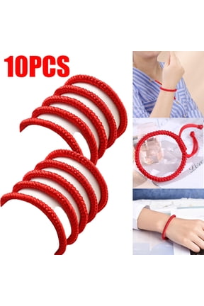 10PCS Lucky Red Cord Bracelet Amulet Protection Knitted Rope For Man Woman