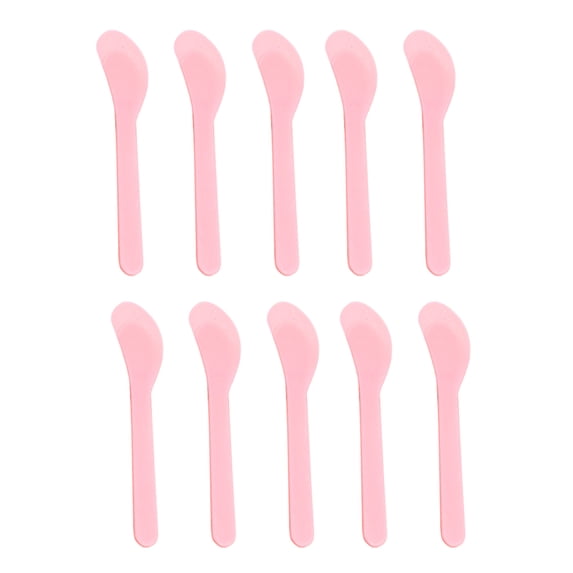 10PCS Mask Mixing Spoon, Waterproof Plastic Facial Skin Care Mask Fan Brushes Applicator Tool for Mask DIY