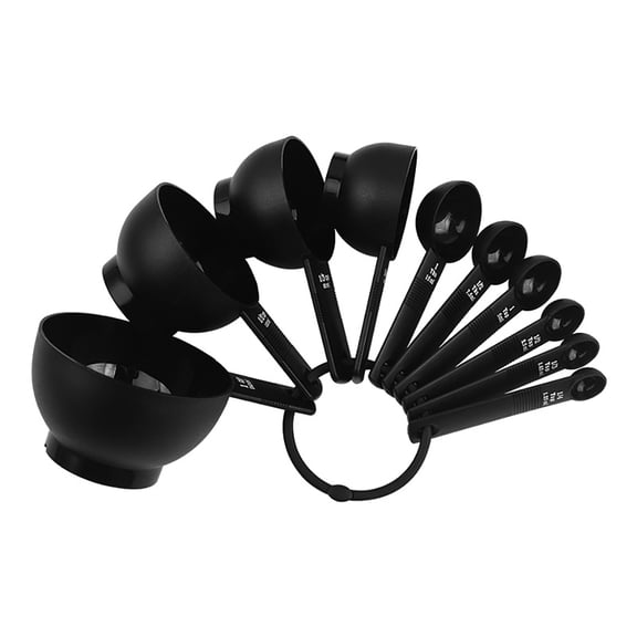 10PCS Measuring Spoon Cup Set, Plastic Stackable Measure Teaspoon Scoop