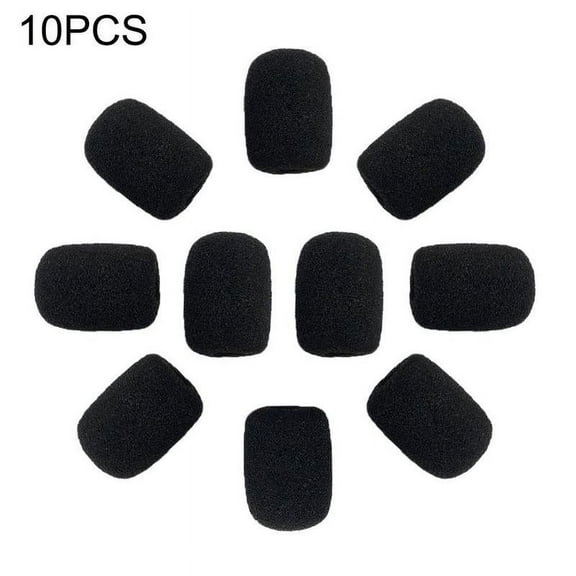 10PCS Microphone Headset Windscreen Sponge Foam Washable Cover Q3Y0 Mic < ] R4P6