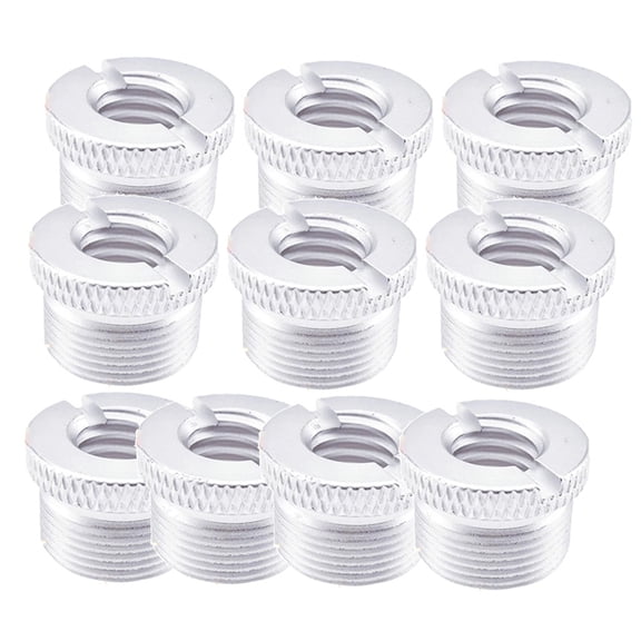 10PCS Microphone  Adapter 3/8In to 5/8In Male Mic Thread  Mic Mount Mic Stand Accessories Repairing Parts