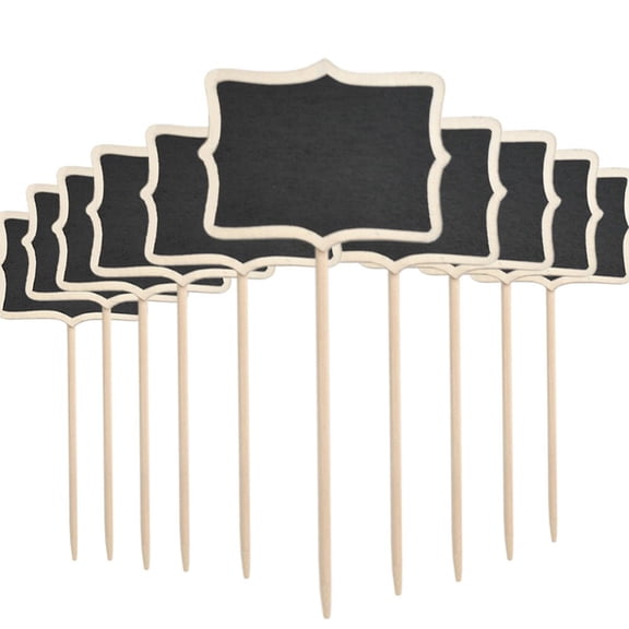 10-Pack Mini Blackboards - Small Wooden Chalkboards for Messages and Signs