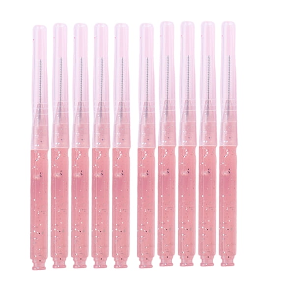 10PCS Small Eyebrow Brush Brow Lamination Tool Grooming Accessory Spoolie Brushes for Eyebrows and Eyelashes Extensions