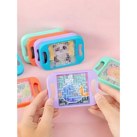 10PCS Mini Handheld Maze Balance Ball Toys, No Battery Needed Puzzle Game for Focus & Hand-Eye Coordination - Fun Stress Relief, Party Favors, or Physics Teaching Aid (Random Colors)