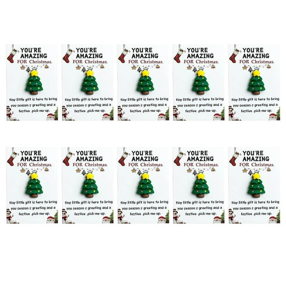 10PCS Mini Pocket Christmas Cards - Festive Holiday Greeting Cards, Cute Small Christmas Note Cards, Perfect for Gift Attachments Holiday Wishes