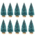 10PCS Mini Sisal Snow Frost Christmas Trees Winter Snow Ornaments