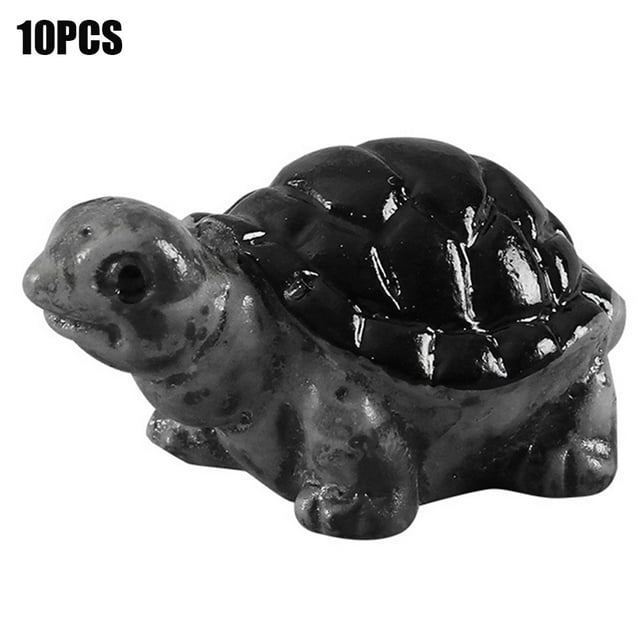 10PCS Miniatures Figurine Turtles Sculpture Tortoise Model Ornaments