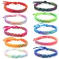 thumbnail image 1 of 10PCS Mix Colors Bracelets Adjustable Handmade Colorful Bracelet Nepal Woven Friendship Bracelets for Boys Girls, 1 of 13
