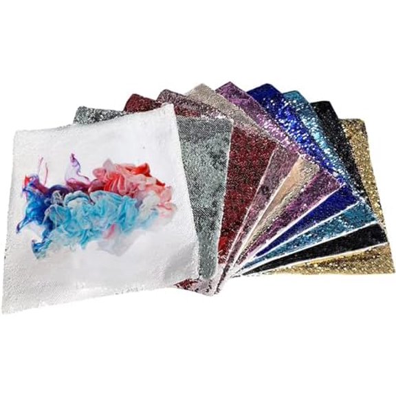 10PCS Mixed Color Sublimation Reversible Sequin Pillow Case Cover Blanks Square Mermaid Throw Pillowcase Covers Sofa Cushion Cover Case 15.75"x15.75"$$Home Decor, Kitchen, & Other
