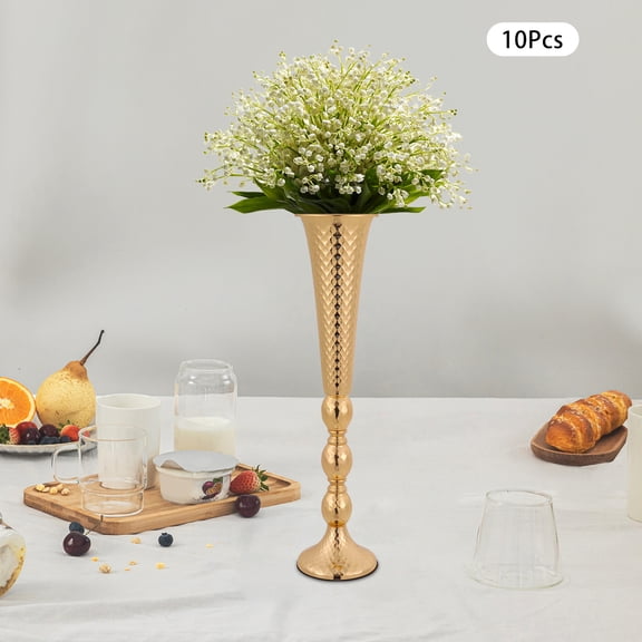 10PCS Modern Electroplated Flower Stands for Home, Coffee Shop, Bar & Hotel Decoration Photography Background