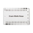 thumbnail image 1 of (10PCS) Muka Plastic Concrete Crack Width Ruler-Gloss Clear A, 1 of 5