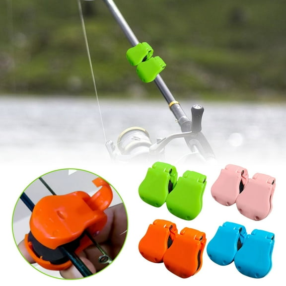 10PCS Multifunctional Rod Holder, Portable Takedown Beach Fishing Rod Holder, Auto Fixed Tackle Ties Cable, for organizing and Protecting Fishing rods, Suitable of Fishing rods