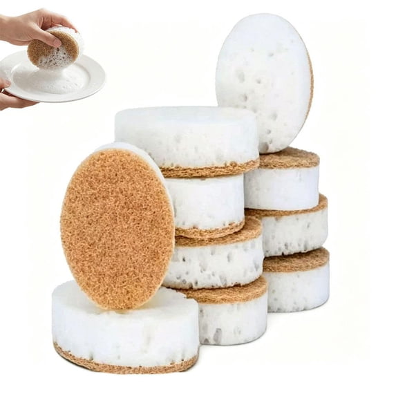 Sponge Labour 10PCS Non-Scratch Scrub Sponge,Kitchen Sponges for Cleaning Around the ...