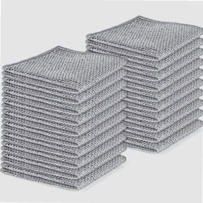10PCS Non-Scratch Steel Wool Dishcloths - Durable Multi-Use Kitchen Scrubbers for Wet & Dry Cleaning