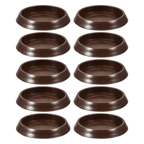 10PCS Non Skid Furniture Pads Furniture Grippers Wheel Caster Cups Bed Chair Stoppers Plastic Caster Cups for Carpet