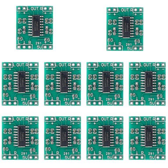 10PCS PAM8403 Mini Digital Power Amplifier Board, 2X3W Class D Audio Amplifier Module, 2.5‑5V Input