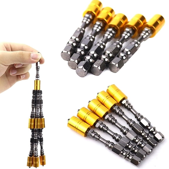 10PCS PH2 Magnetic Screwdriver Bits Set, 1/4" Hex Shank Phillips Drill Bits with Strong Magnetism, 65mm Length for Power Drills & Impact Drivers