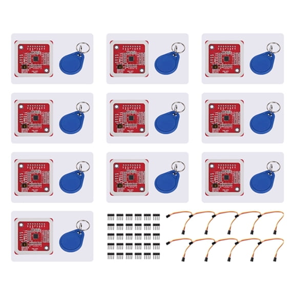 10PCS PN532 NFC RFID Wireless Module V3 User Kits Reader Writer Mode IC S50 Card PCB Attenna  IIC SPI HSU