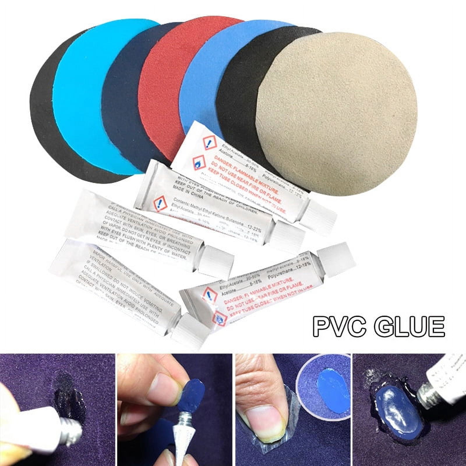 10PCS PVC Glue for Air Mattress Inflating Air Bed Boat Sofa Repair Kit  Patches Glue Default