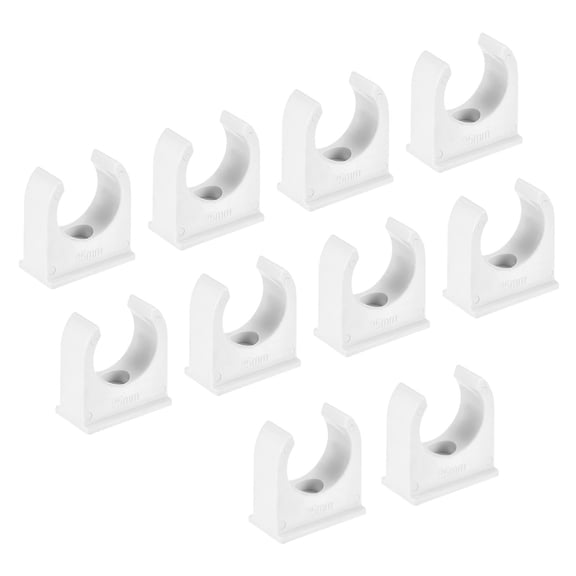 10Pcs U-Shaped Conduit Clip Push in Saddle for 25mm Tube Dia Securing Conduit Hose