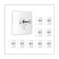 10PCS Picture Hangers Without Nails Adhesive, Wall Hooks