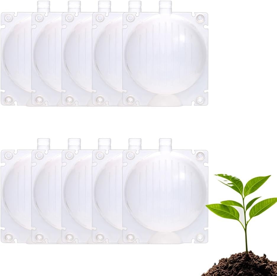 10 Pack Tree Root Growing Box, Rooting Ball Grafting Tools, Reusable High Pressure Tree Root Air Layering Propagation Kit Propagator Pot | IE