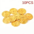 thumbnail image 1 of 10PCS Plastic Pirate Gold Play Coins Birthday Party Favors Treasure CoS H LFLWWA, 1 of 9