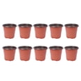 10PCS Plastic Plant Flower Pots Nursery Seedlings Pot Lightweight Two