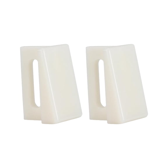 10PCS Plastic Pocket Door Bottom Guides For Carpeted Floor Smooth Sliding Side Jamb Mount Slotted Mounting Hole