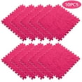 thumbnail image 1 of 10PCS Plush Puzzle Foam Floor Mat for Kids- Thick Interlocking Fluffy Tiles with Border,Square Rug Split Joint Soft Climbing Carpet Mats Shaggy Area Rug for Room Floor-11.8 Inch, 1 of 6