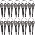 thumbnail image 1 of 10PCS Pocket Keychain Screwdriver Tools Set, Outdoor Tool Gadgets Kit Travel Screwdriver Keychain with Key Ring for Dad Gift, Electrician, DIY, 1 of 5