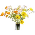 thumbnail image 1 of 10PCS Poppy Flowers Artificial Silk Poppy Flowers Faux Poppy Stems Silk Single Flowers for Home Decor Bouquet Wedding Party Table Centerpiece Arrangement(White) A, 1 of 5