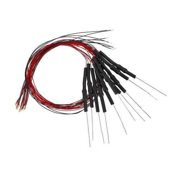 10PCS Pre-soldered Micro Surface Mounted Devices LED Warm White Light Diode 0603 DC 6-18V