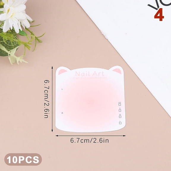 10PCS Press-On Nail Packaging Display Handmade False Nail Design Swatch Show Card Manicure Sample Display Salon