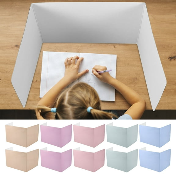 10PCS Privacy Folder for Students Desks Reusable Test Divider Desk Divider Panel for School Test Office Privacy Protection