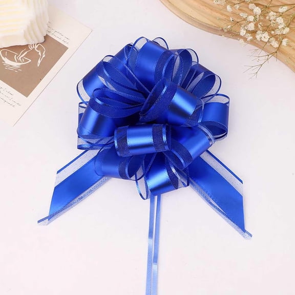 10PCS Pull Bow 6 In Pull Flower Ribbon Bow Christmas  /Party/ Wedding Wrapping  Decorations