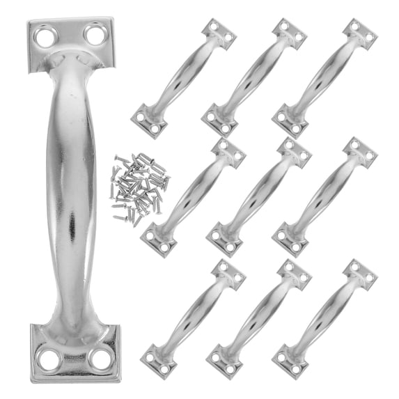 10PCS Pull Handles Vintage Barn Door Handles Metal Gate Pull Handle Cabinet Handles for Drawer Dresser Cupboard Closet 4 Inch
