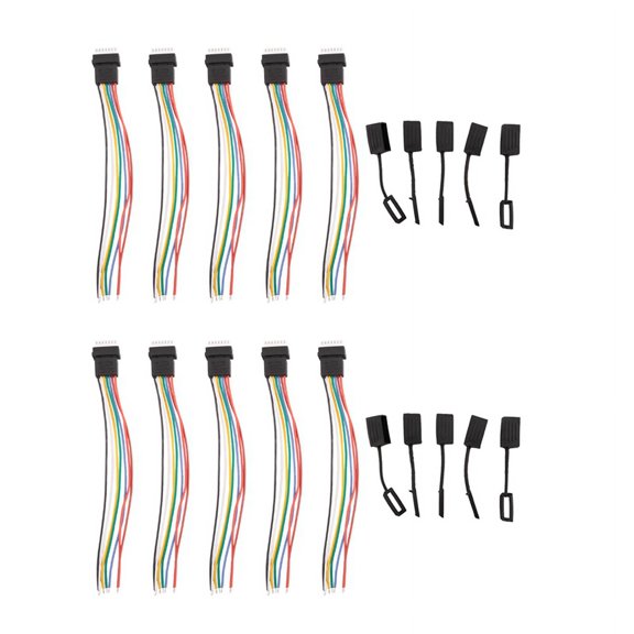 10PCS RC Aircraft 6S Balance with Cap Extension Charging Cable Lead Cord 10cm DIY for Li Po Battery
