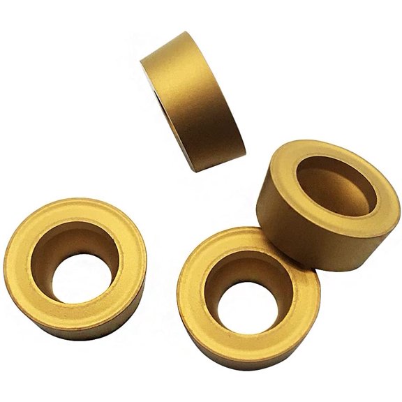 10PCS RCMT10T3MO Turning Inserts R5 Carbide Milling Inserts RCMT Insert CVD Coated Lathe Indexable inserts for SRACR/L Turning toolholder Processing Stainless Iron, Steel$$Tools