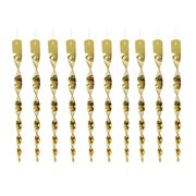 10PCS Reflective Spirals Bird Scarers Sunproof Visual Repelling Decorative Wind Chime Balcony and Garden Ornaments
