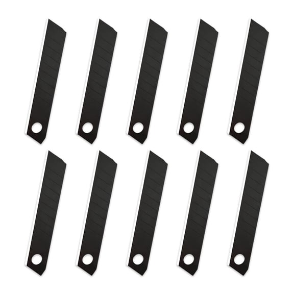 10PCS Replaceable Blades, Mutipurpose Utility Knife Blades, Stainless Steel Heave Duty Full Stainless Steel Retractable Multi-functional Extended Razors Blades - ONLY 10 Replaceable Blades