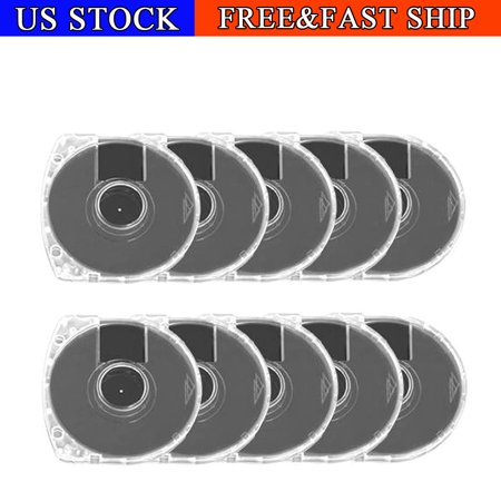 10PCS Replacement Transparent UMD Game Disc Case Shell for Sony PSP1000/2000/3000