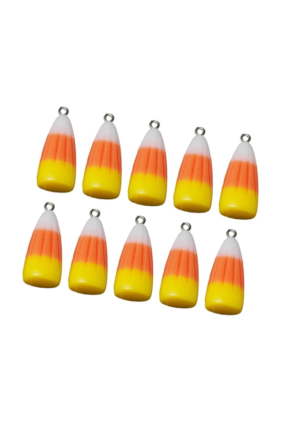 10PCS Resin Candy Corn Resin Texture Party Necklace Pendant