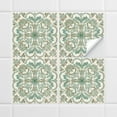 thumbnail image 1 of 10PCS Retro Floral Matte Wall Tile Sticker Transfer Peel and Stick, 6x6Inch Self-Adhesive Vinyl Backsplsh Tile Wall Decals for Kitchen Bathroom Living Room C, 1 of 8