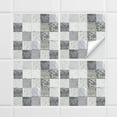 thumbnail image 1 of 10PCS Retro Floral Matte Wall Tile Sticker Transfer Peel and Stick, 6x6Inch Self-Adhesive Vinyl Backsplsh Tile Wall Decals for Kitchen Bathroom Living Room F, 1 of 8